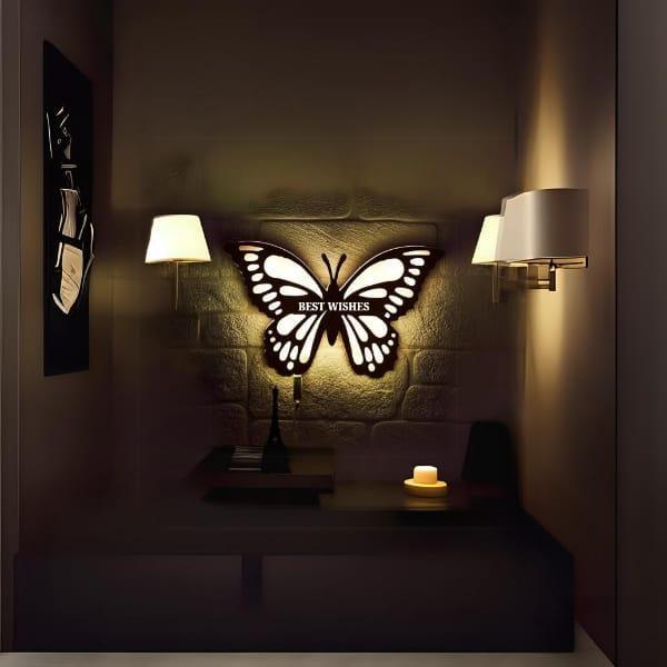 Butterfly wall lamp