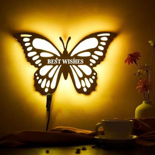 Butterfly wall lamp