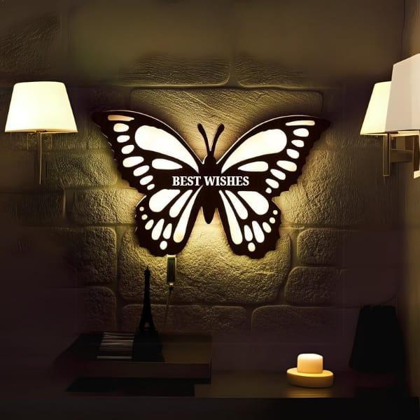 Butterfly wall lamp