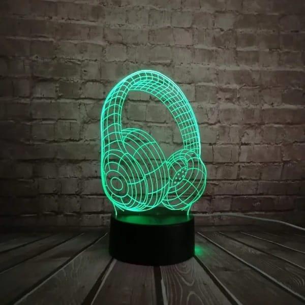 Headphone 3D lamp