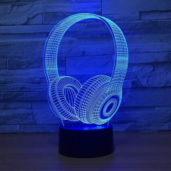 Headphone 3D lamp